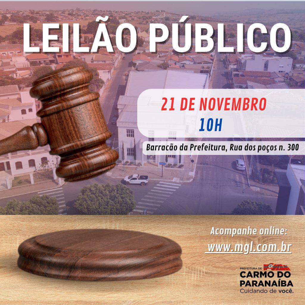 EDITAL DE LEILÃO Nº 01/2024  PROCESSO Nº 121/2024